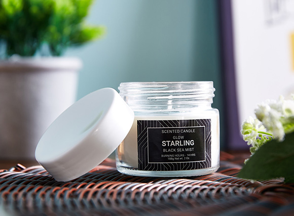 scented candle in a jar 