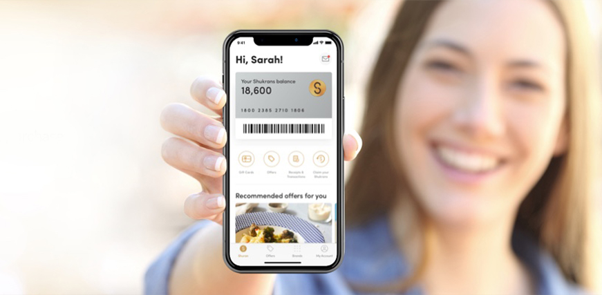 Shukran account on the app 